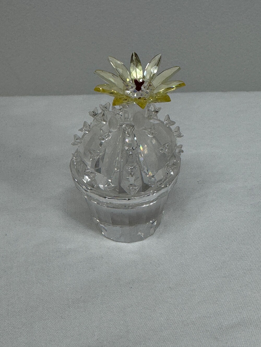 Swarovski Flowering Cactus 291549 Crystal Figurine Retired 2005